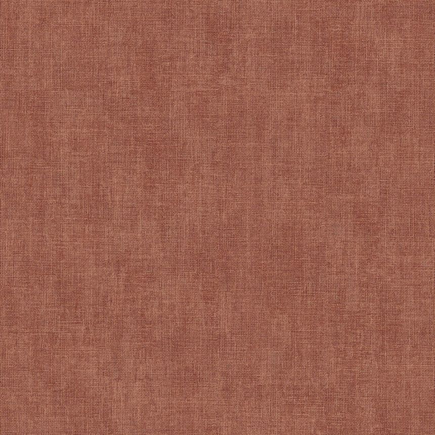 Tehlovo červená vliesová tapeta, imitácia textilnej tapety L90810, Couleurs 2, Ugépa
