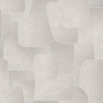 Béžovo-sivá tapeta s geometrickým vzorom MU3104 Muse, Grandeco