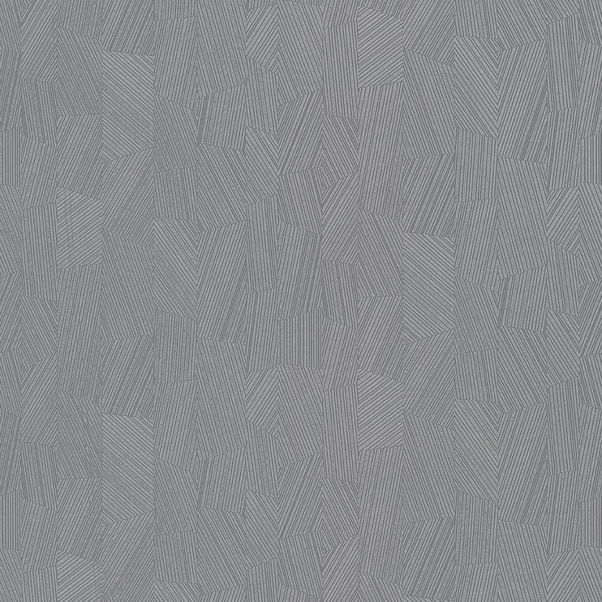 Sivá tapeta s geometrickým vzorom MU3007 Muse, Grandeco