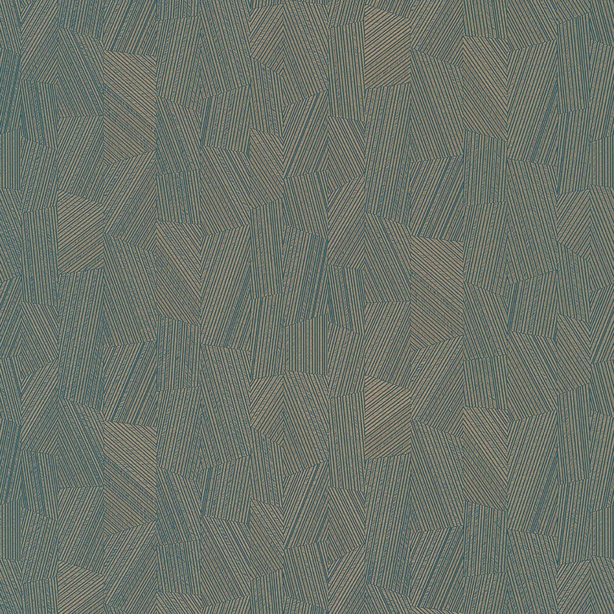 Modrá tapeta s geometrickým vzorom MU3006 Muse, Grandeco