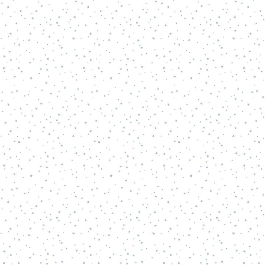 Biela vliesová detská tapeta s modrými hviezdičkami 7005-4, Noa, ICH Wallcoverings