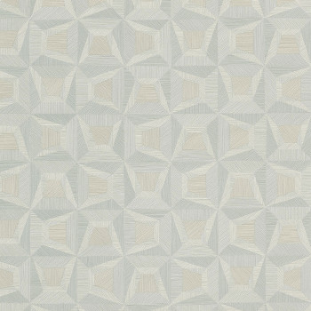 Modrá vliesová tapeta s geometrickým vzorom 31905, Textilia, Limonta