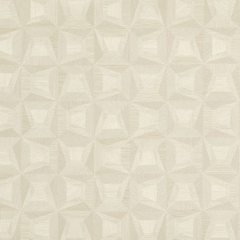 Biela vliesová tapeta s geometrickým vzorom 31902, Textilia, Limonta