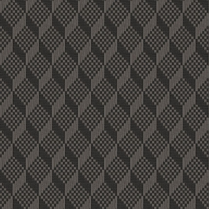 Luxusná sivo-čierna vliesová 3d tapeta GR322309, Grace, Design ID