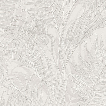 Luxusná krémová vliesová tapeta, palmové listy GR322101, Grace, Design ID