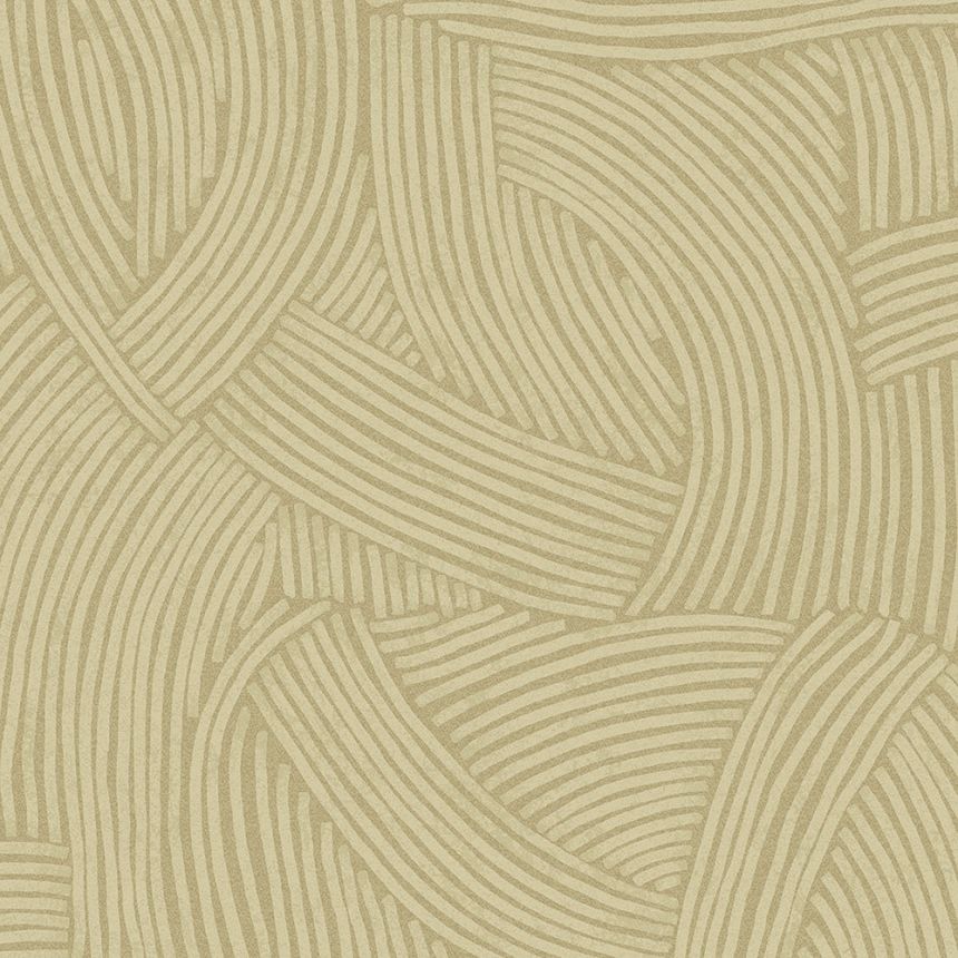 Hnedá tapeta na stenu s grafickým etno vzorom 318012, Twist, Eijffinger