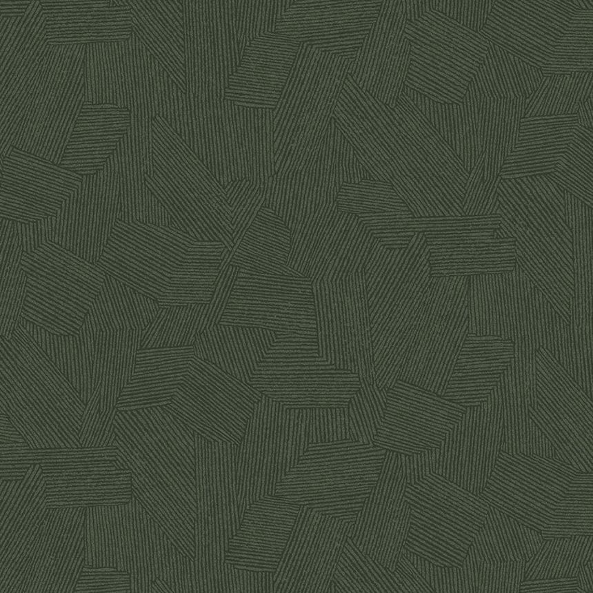 Zelená tapeta na stenu s grafickým etno vzorom 318005, Twist, Eijffinger