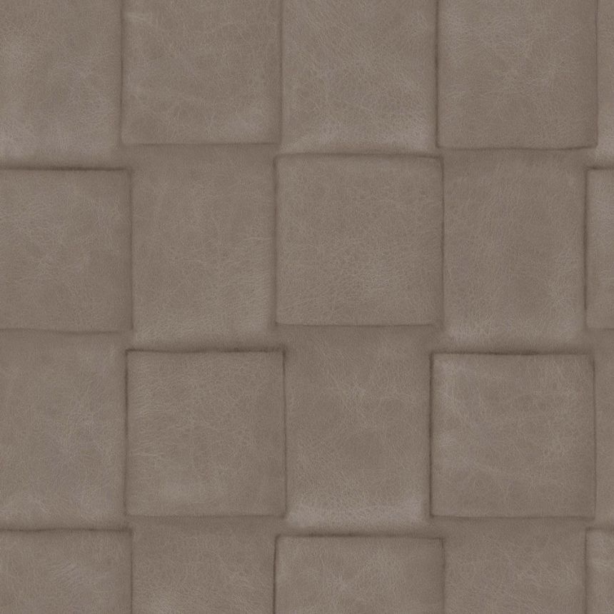 Hnedá vliesová 3D tapeta, imitácia kože 221110, Rivi?ra Maison 3, BN Walls