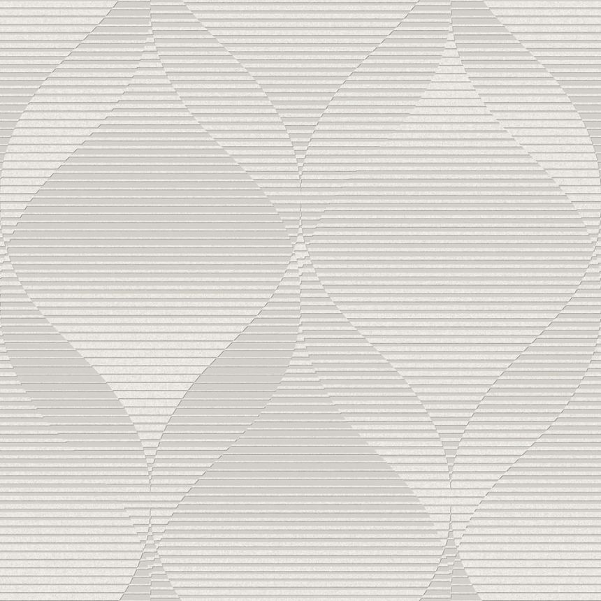 Vliesová sivá tapeta geometrický vzor, AF24573, Affinity, Decoprint