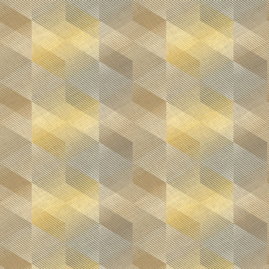 Vliesová béžová tapeta geometrický vzor, AF24581, Affinity, Decoprint