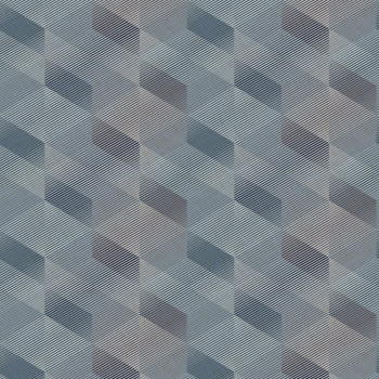 Vliesová modrá tapeta geometrický vzor, AF24582, Affinity, Decoprint