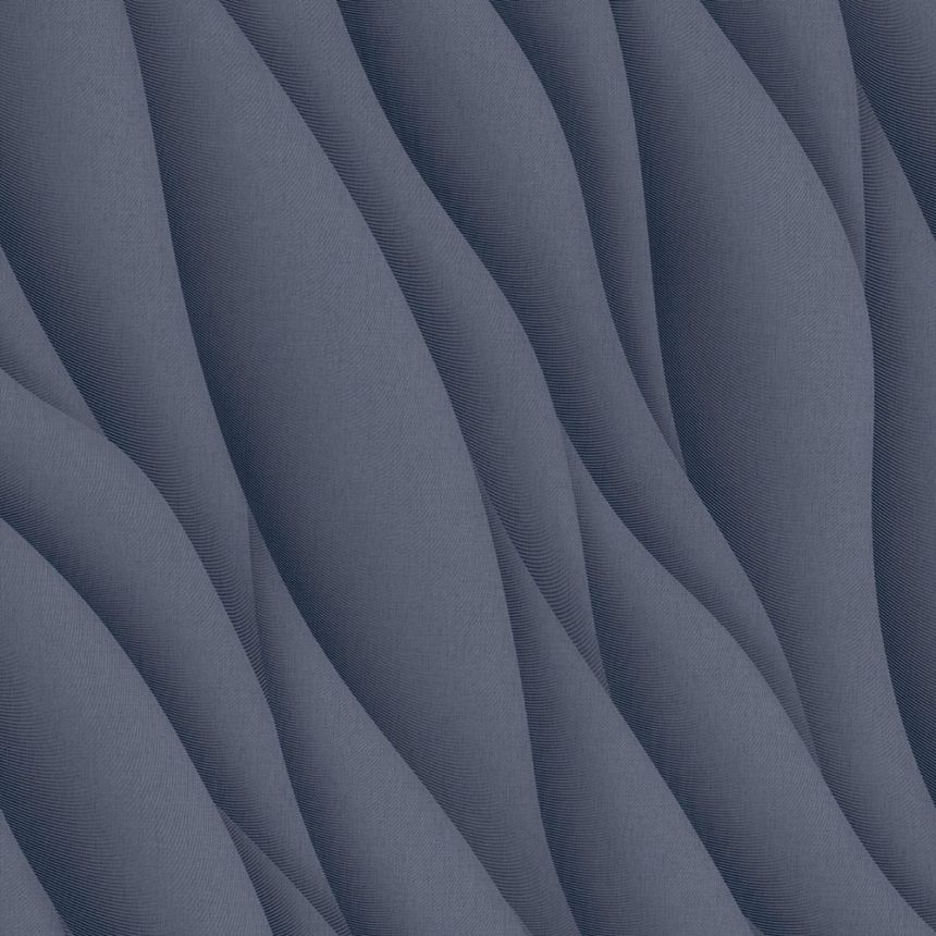 Štruktúrovaná vliesová tapeta modrá, vlnky, AF24532, Affinity, Decoprint