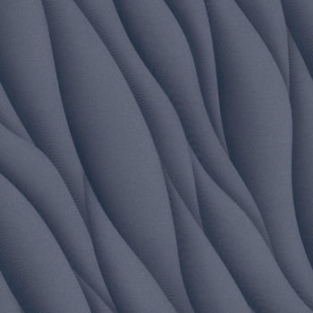 Štruktúrovaná vliesová tapeta modrá, vlnky, AF24532, Affinity, Decoprint