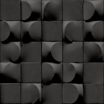 Štruktúrovaná sivá 3D tapeta geometrický vzor, AF24521, Affinity, Decoprint