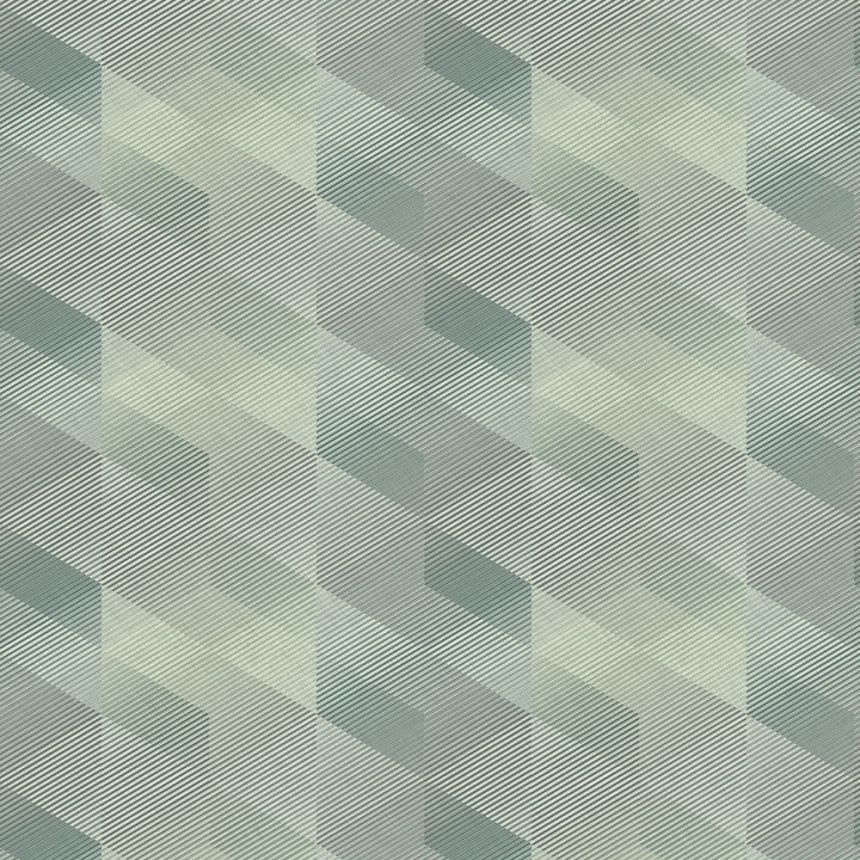 Vliesová svetlozelená tapeta geometrický vzor, AF24580, Affinity, Decoprint