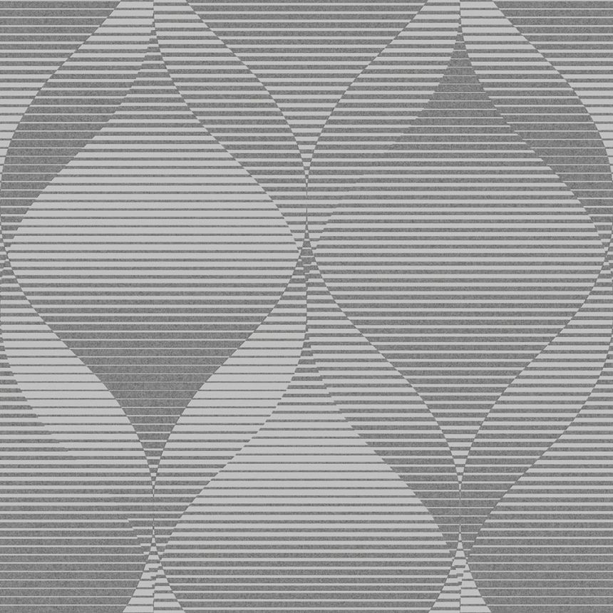 Vliesová sivá tapeta geometrický vzor, AF24574, Affinity, Decoprint