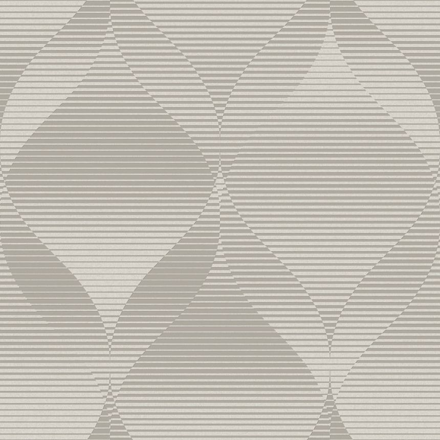 Vliesová sivá tapeta geometrický vzor, AF24572, Affinity, Decoprint