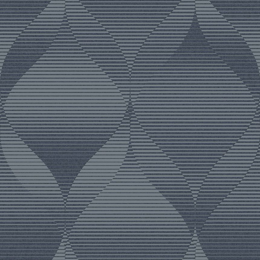 Vliesová modrá tapeta geometrický vzor, AF24571, Affinity, Decoprint