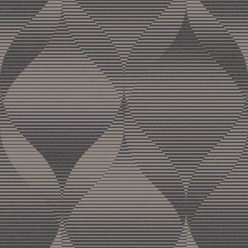 Vliesová sivá tapeta geometrický vzor, AF24570, Affinity, Decoprint