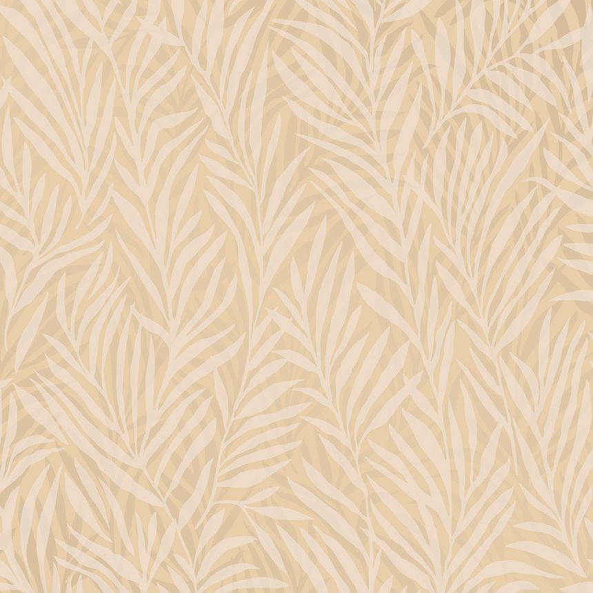 Žltá vliesová tapeta Listy, M52502, Adéle, Ugépa