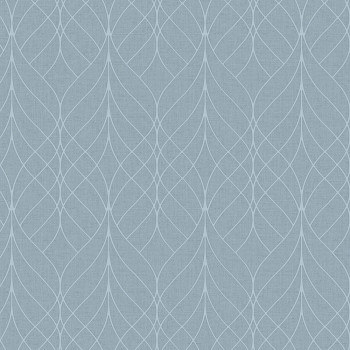 Modrá vliesová tapeta geometrický vzor, M41991D, Adéle, Ugépa