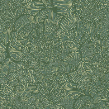 Zelená vliesová kvetinová tapeta A56403, Vavex 2024