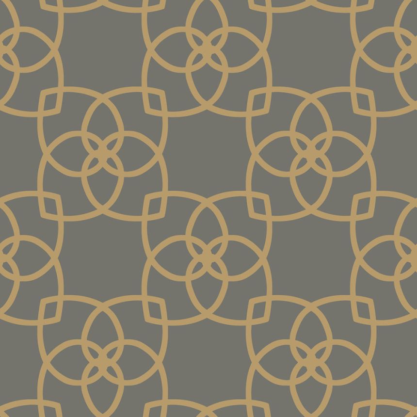 Luxusná hnedo-zlatá vliesová tapeta s ornamentmi Y6200204, Dazzling Dimensions 2, York