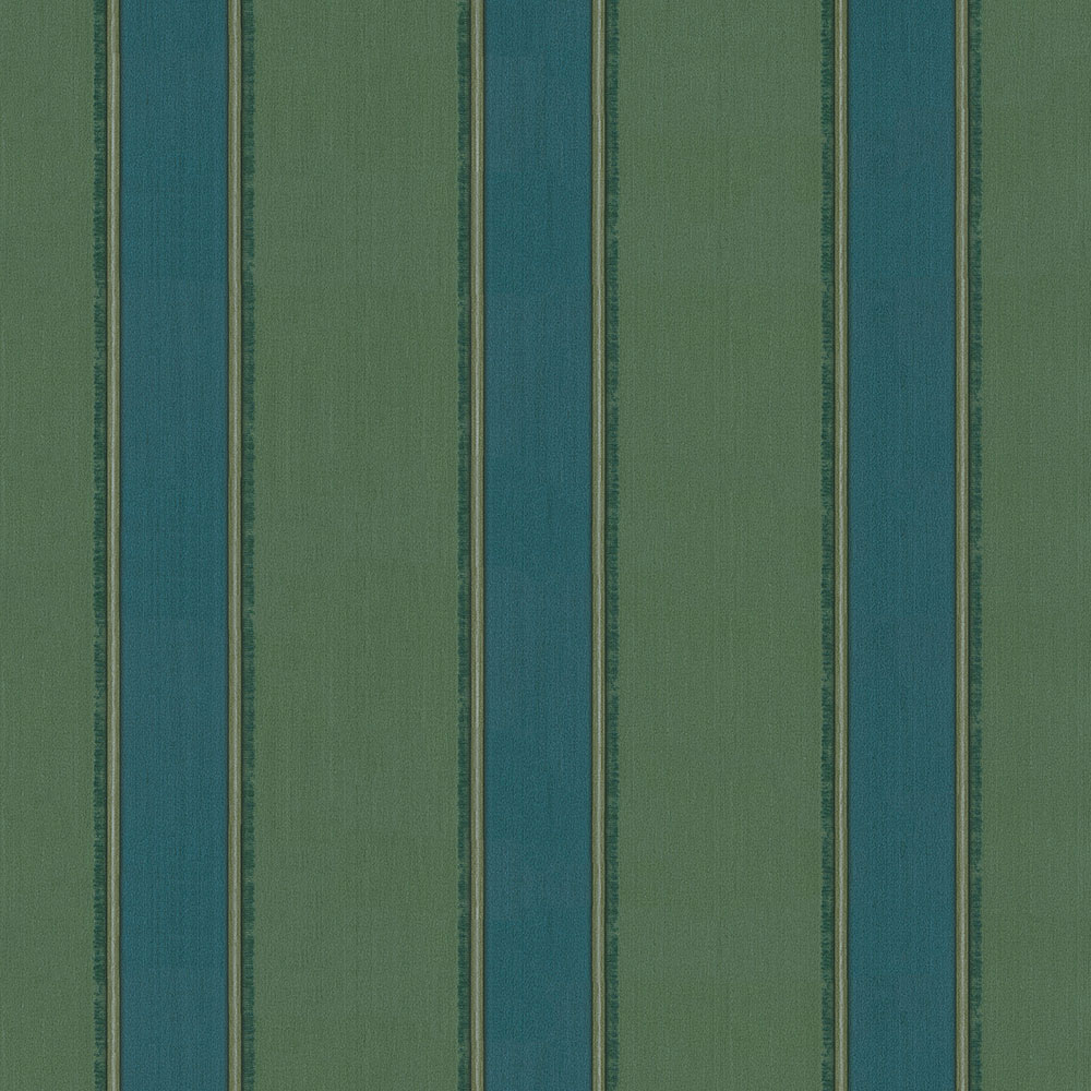 Zelená vliesová pruhovaná tapeta, 220912, Preloved, BN Walls