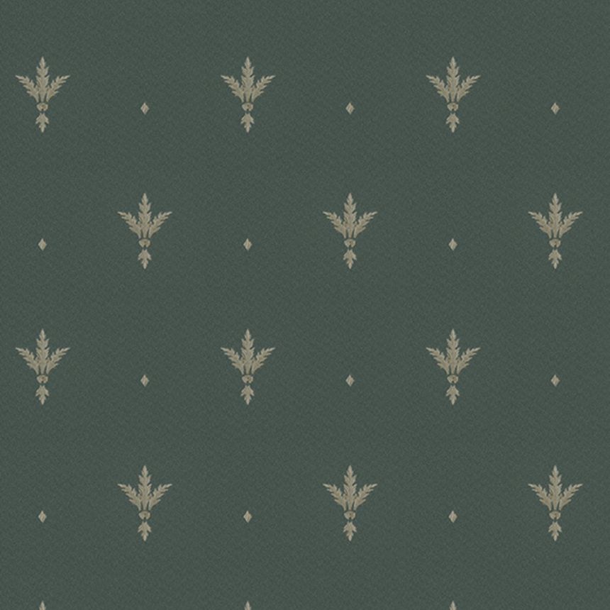 Zelená vliesová zámocká tapeta, Z66851, Satin Flowers, Zambaiti Parati