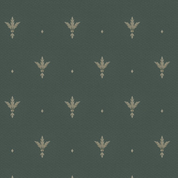 Zelená vliesová zámocká tapeta, Z66851, Satin Flowers, Zambaiti Parati