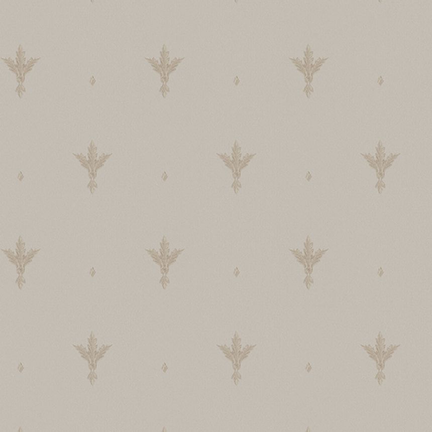 Béžová vliesová zámocká tapeta, Z66849, Satin Flowers, Zambaiti Parati