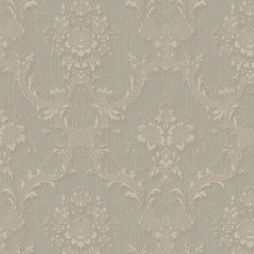 Béžová vliesová zámocká tapeta, Z66837, Satin Flowers, Zambaiti Parati