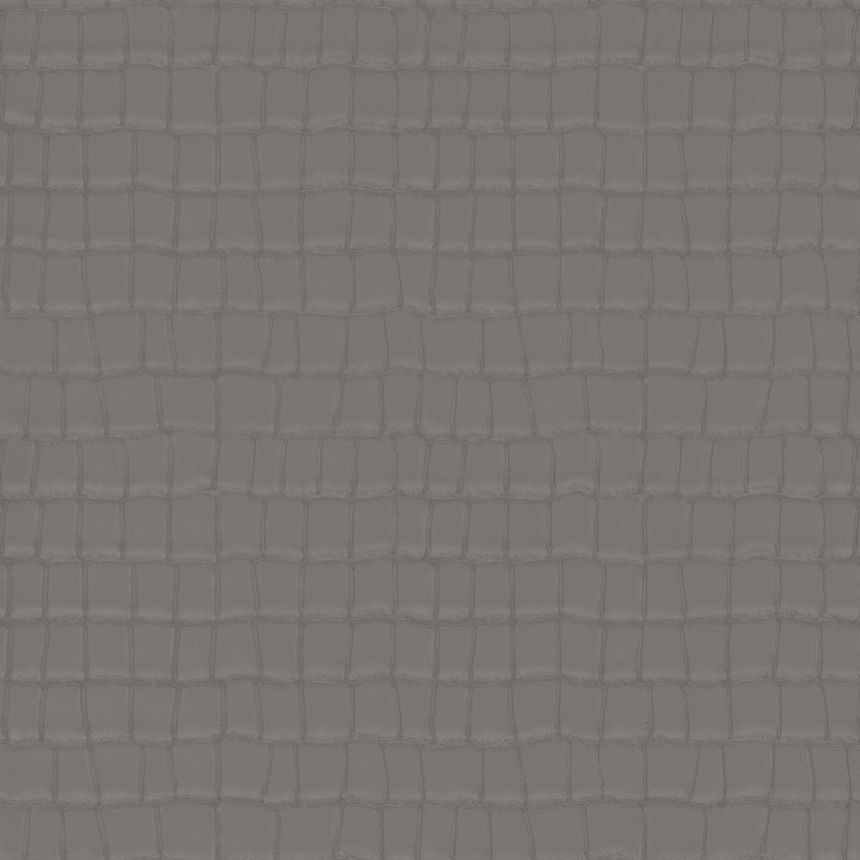 Sivá vliesová tapeta s vinylovým povrchom imitácia kože Z80027 Philipp Plein, Zambaiti Parati