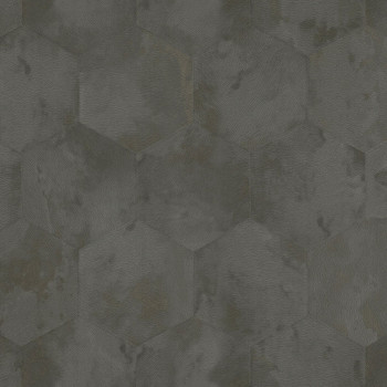 Sivá geometrická vliesová tapeta s vinylovým povrchom Z80004 Philipp Plein, Zambaiti Parati