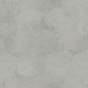 Sivá geometrická vliesová tapeta s vinylovým povrchom Z80003 Philipp Plein, Zambaiti Parati