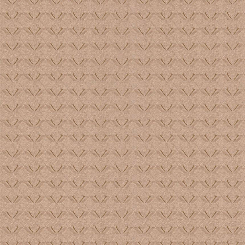 Luxusná hnedo-béžová vliesová tapeta geometrický vzor Z76044, Vision, Zambaiti Parati