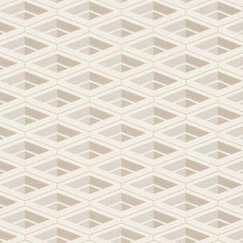 Luxusná krémová vliesová tapeta geometrický vzor Z76025, Vision, Zambaiti Parati