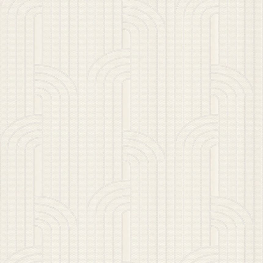 Luxusná krémová vliesová tapeta geometrický vzor Z76024, Vision, Zambaiti Parati