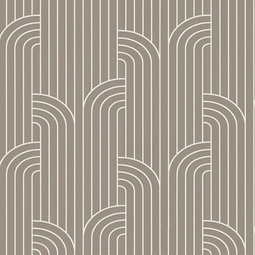 Luxusná sivo-béžová vliesová tapeta geometrický vzor Z76018, Vision, Zambaiti Parati