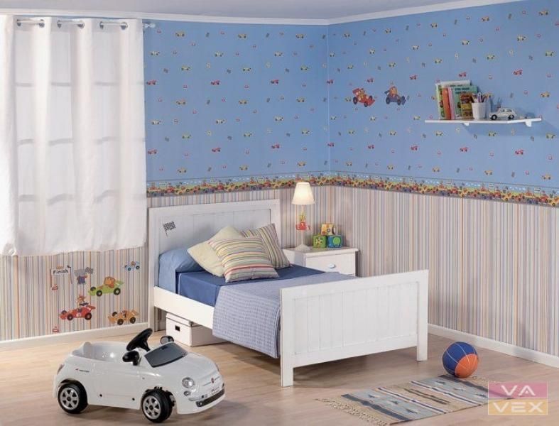 VÝPREDAJ Lacná papierová tapeta detská Formula 522-3, Bimbaloo, Ichwallcoverings