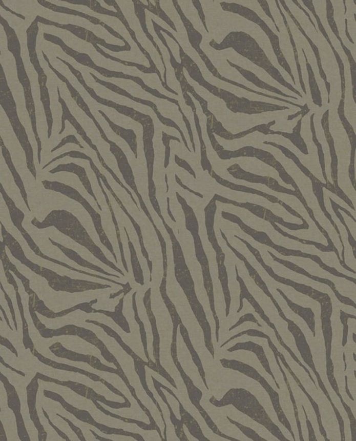 Vliesový tapetový panel Zebra Olive 300606, 140 x 280 cm, Skin, Eijffinger