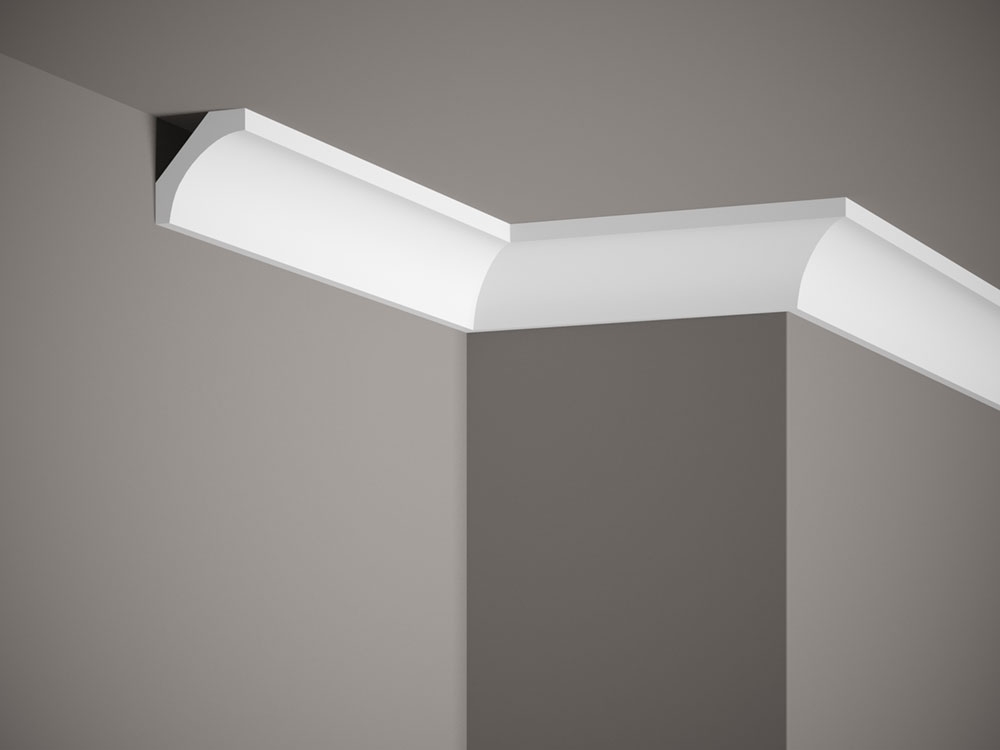 Stropná lišta hladká MDB210, 240 x 5 x 4,8 cm, Mardom