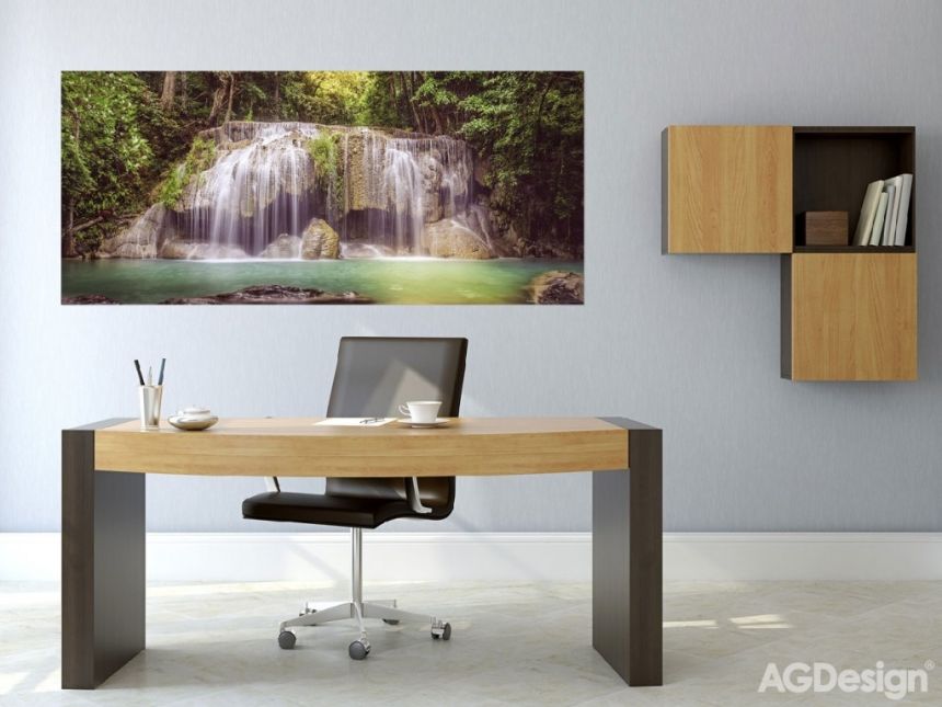 Fototapeta na zeď - Vodopád, příroda, les - FTN H 2743, 202 x 90 cm, AG Design