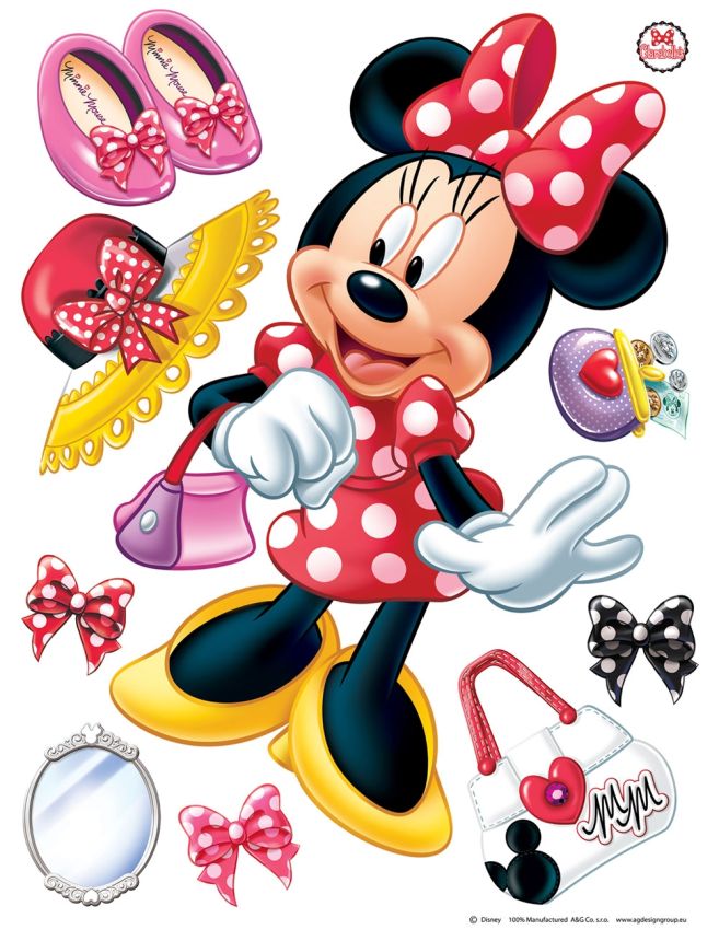 Samolepka na stenu DK 1703, Disney Minnie, AG Design