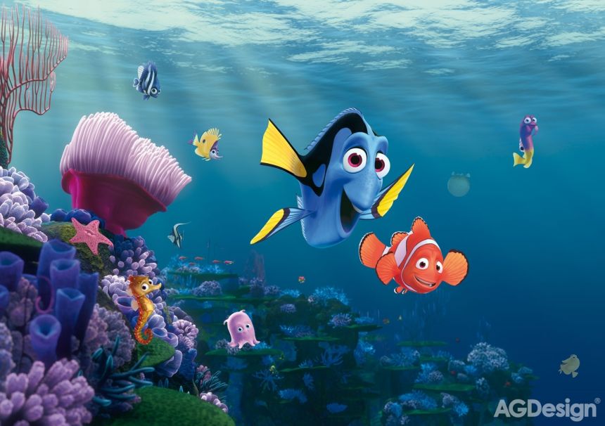 Dětská fototapeta na zeď - FTD 2223, Disney Nemo, 360 x 254 cm, AG Design