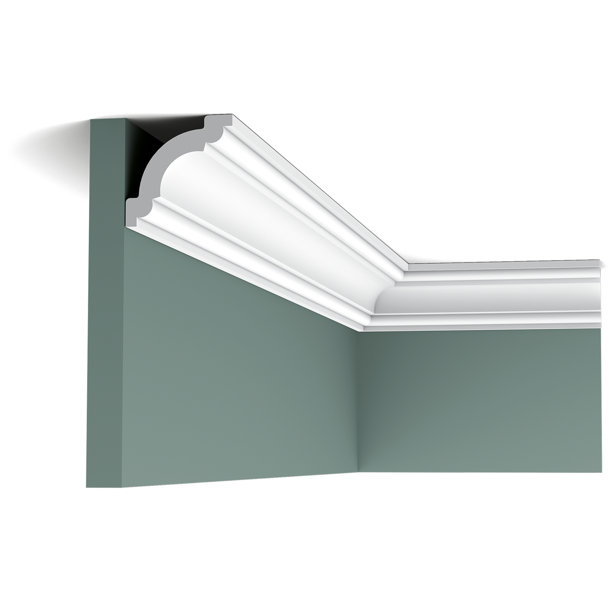 Elegantná stropná lišta CX124, Duropolymér, Orac Decor