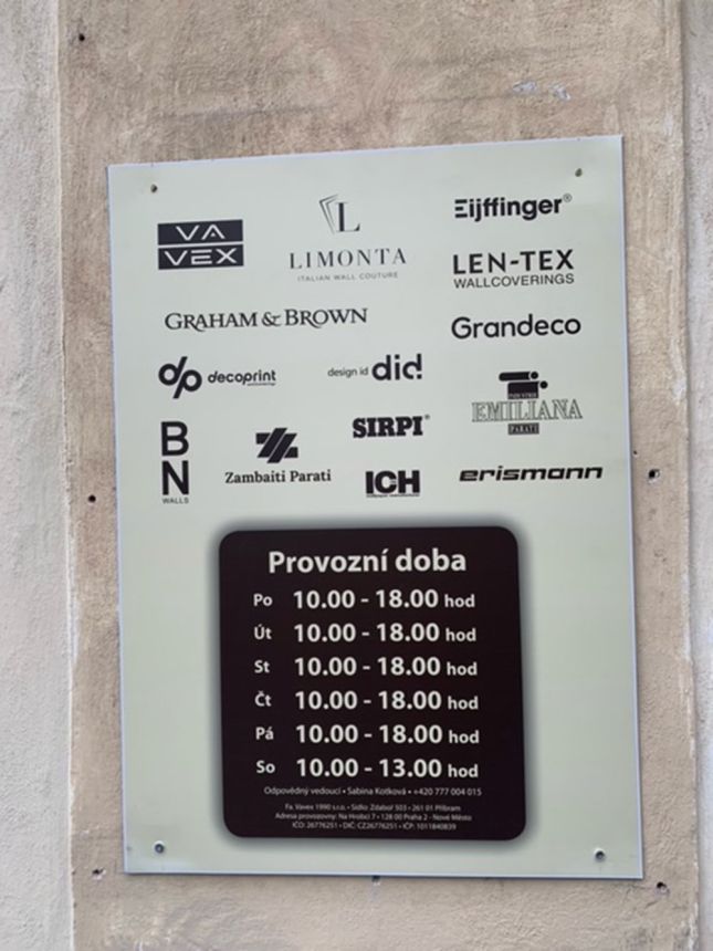 Obrázek - Predajňa v Prahe